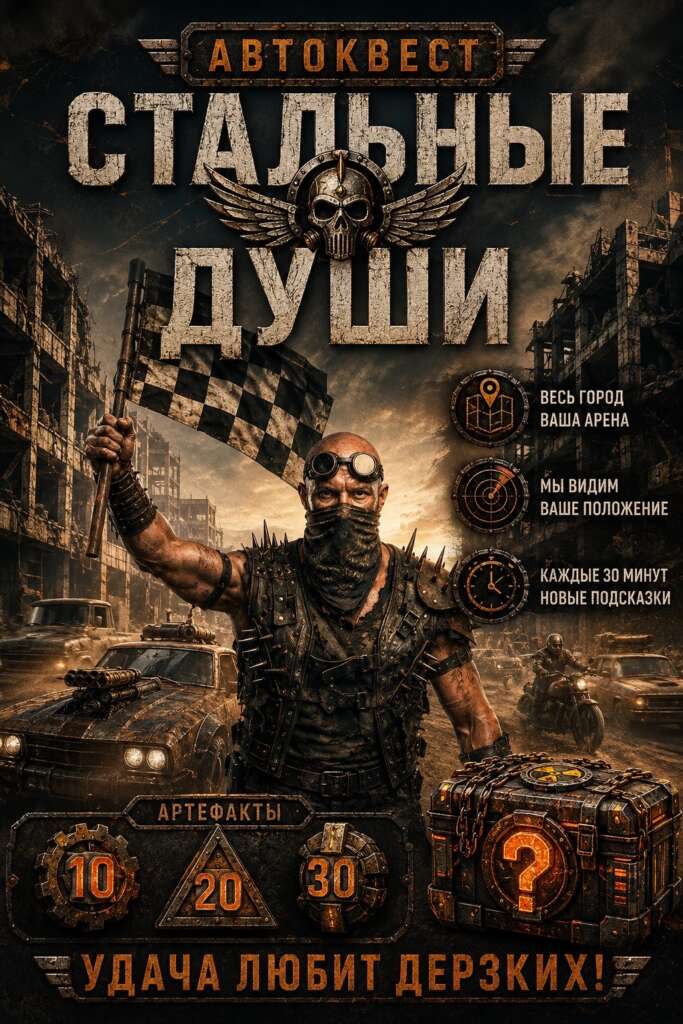 CHHqwN9JsrWvoN2ijhBhqY--0y6c1GmxgbI61GZ2W3Xal9kiNOlPgbMhZwoX1KuspKqAay-jJj2W32Z-EhsGYxy_ Промо автомобильного квеста "Стальные души" в Омске